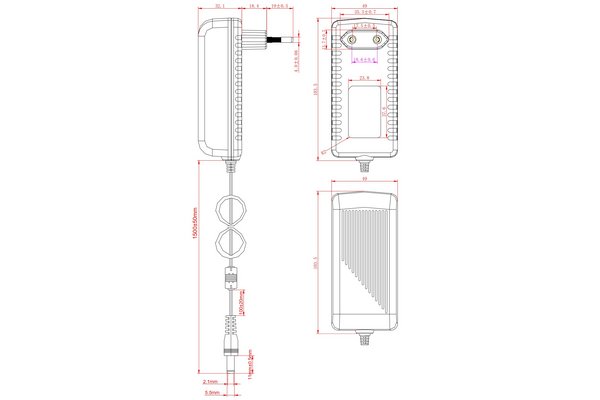 Bloc d alimentation 5 V 4 A - Jack 5,5 x 2,1 mm