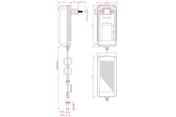 5V 4A BLOC D ALIMENTATION 5.5x2.1