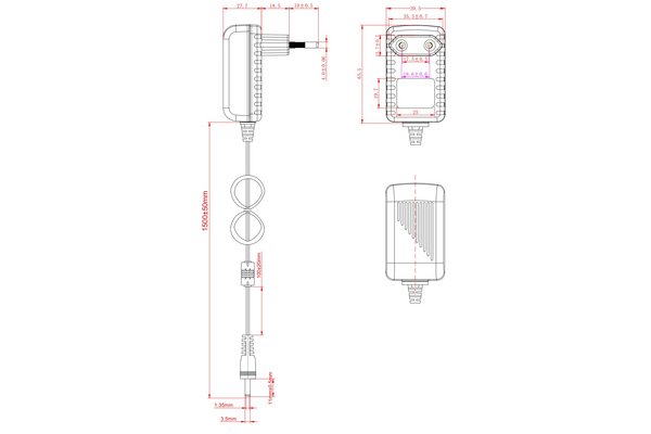 5V 2A BLOC D ALIMENTATION 3.5x1.35