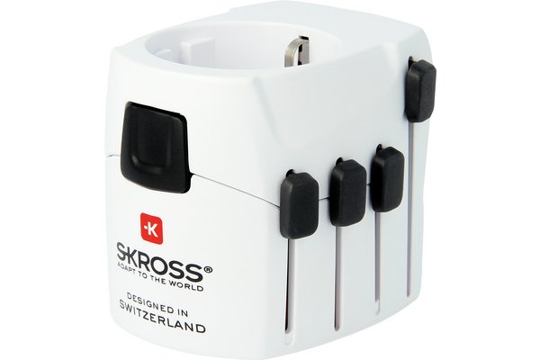 SKROSS PRO Adaptateur secteur tripolaire de voyage multi-pays