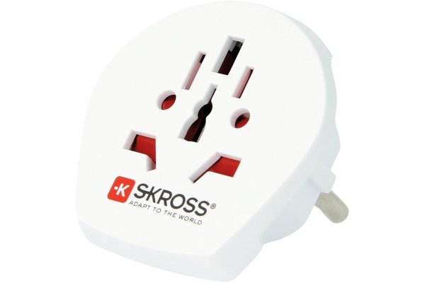 SKROSS WORLD TO EUROPE Adaptateur secteur tripolaire de voyage