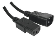 Rallonge d alimentation C14 / C13 noire - 1 m