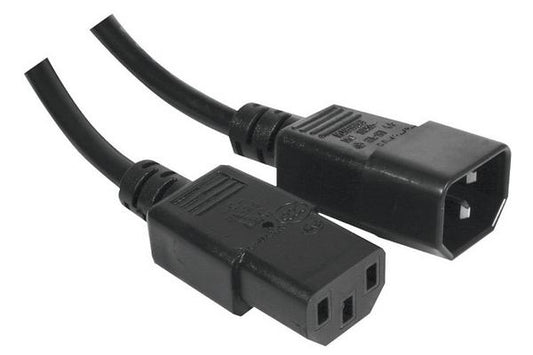 Rallonge d alimentation C14 / C13 noire - 1 m
