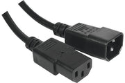 Rallonge d alimentation C14 / C13 noire - 5,0 m