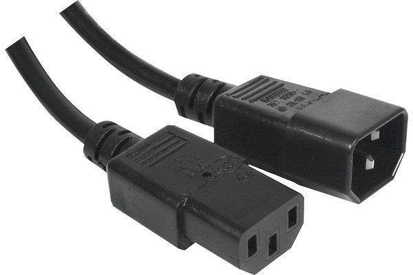 Rallonge d alimentation C14 / C13 noire - 5,0 m