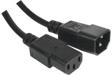 Rallonge d alimentation C14 / C13 noire - 5,0 m