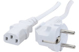 Cordon d alimentation PC CEE7 / C13 blanc - 0,6 m