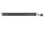 Multiprise rackable 19" 6 prises avec voyant