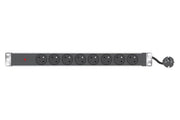 Multiprise rackable 19" 8 prises avec voyant