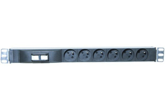 Multiprise rackable 19   6 prises avec disjoncteur