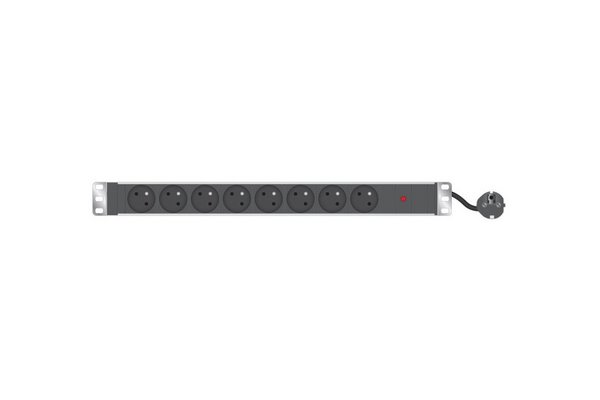 Multiprise 19" 8 prises avec fusible réarmable