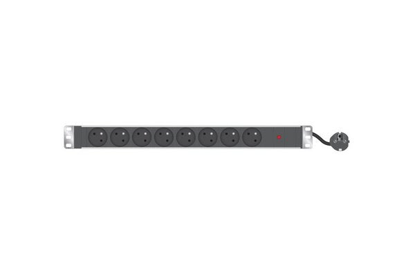Multiprise 19" 8 prises avec fusible réarmable