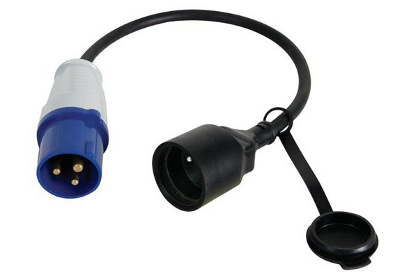 Adaptateur IEC 60309 mâle / CEE7 femelle