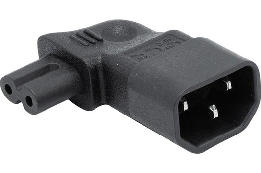 Adaptateur IEC C14 / IEC C7 coudé