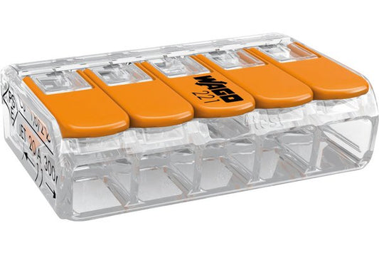 Borne de connexion rapide 5 voies - boîte de 25