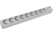 BACHMANN Multiprise 19" 333.4061 8 prises avec interrupteur et parasurtenseur