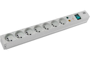 BACHMANN Multiprise 19" 333.838 7 prises avec interrupteur et parasurtenseur