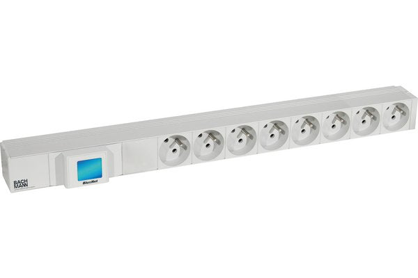 BACHMANN Multiprise 19" 800.2067 8 prises avec wattmètre