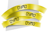 DYMO Rhino Etiquette industrielle gaine thermorétractable 12mm x 1,5m noir/jaune