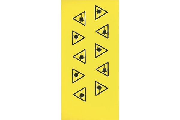 Etiquette radiation laser (lot de 10 planches)