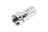 Prise F pour câble antenne coaxial SAT / TV - lot de 100 pcs