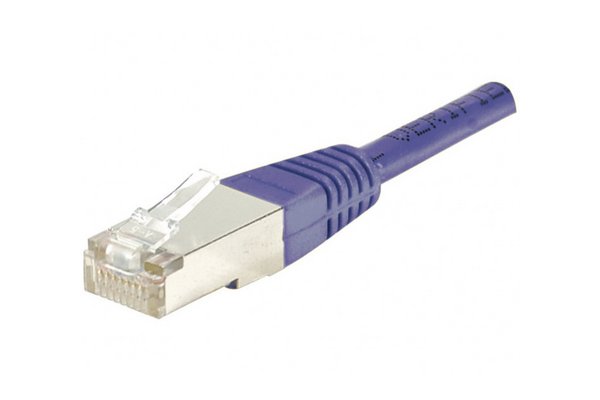 Cordon RJ45 catégorie 6 F/UTP violet - 0,15 m