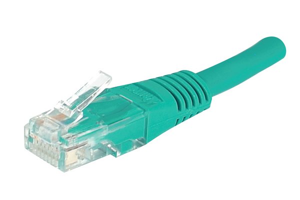 Cordon RJ45 catégorie 5e U/UTP vert - 0,5 m