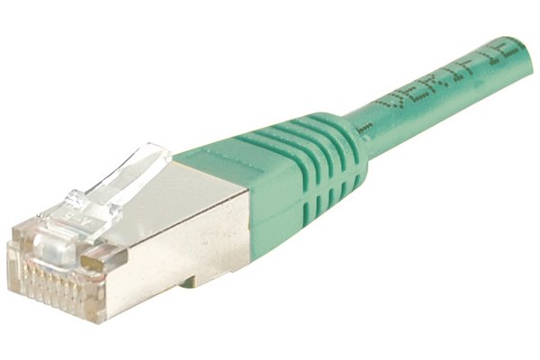 Cordon RJ45 catégorie 5e F/UTP vert - 3 m