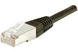 Cordon RJ45 catégorie 5e F/UTP noir - 0,5 m