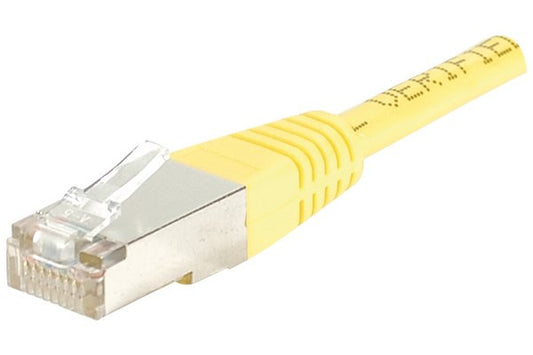 Cordon RJ45 catégorie 5e F/UTP jaune - 10 m