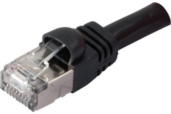 Cordon RJ45 VoIP catégorie 6 S/FTP snagless noir - 1 m