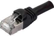 Cordon RJ45 VoIP catégorie 6 S/FTP snagless noir - 10 m