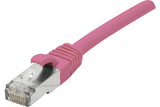 DEXLAN Cordon RJ45 catégorie 6A S/FTP LSOH snagless rose - 3 m