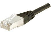 Cordon RJ45 catégorie 6 S/FTP noir - 0,15 m
