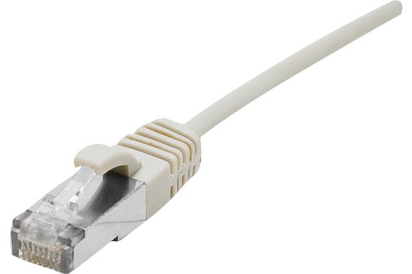 Cordon RJ45 CAT 6A S/FTP LSOH Ultra Fin gris - 0.3 m