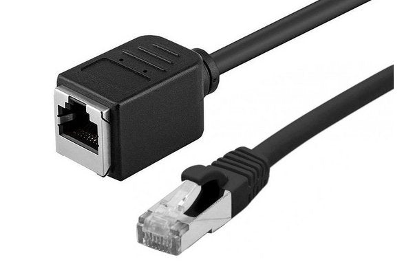 Rallonge cordon RJ45 catégorie 6A S/FTP LS0H snagless noir - 3 m