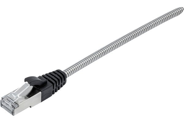 Cordon RJ45 CAT 6A U/FTP armé anti-rongeur - 1 m