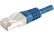 Cordon RJ45 catégorie 6A F/UTP bleu - 25 m