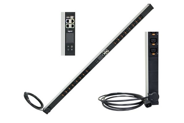 LEGRAND 646025 PDU IP ZéroU 10A 16 p. 16x C13 entrée C14 - Switched