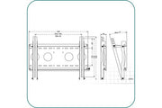 AAVARA Support mural EF4030 inclinable pour écrans 26-52"