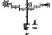 DACOMEX Support de bureau D27-100CG-3 3 écrans 13-27"