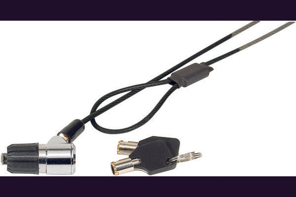 Antivol à clé Eco pour sécuriser1 appareil à encoche K-Lock - 1,80m