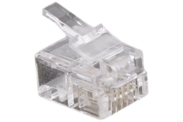 Connecteur à sertir 6P4C RJ11 UTP Téléphonie - lot de 50