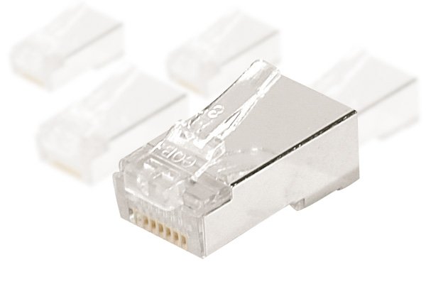 Connecteur à sertir 8P8C RJ45 CAT6 STP - lot de 10