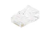 Connecteur à sertir 8P8C RJ45 CAT6 UTP peigne séparé pour monobrin - lot de 10