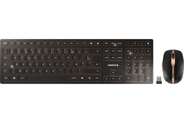 CHERRY Pack clavier & souris DW 9100 sans fil noir/bronze