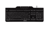 CHERRY Clavier (+cart puces) KC-1000 SC USB noir AZERTY (BE)