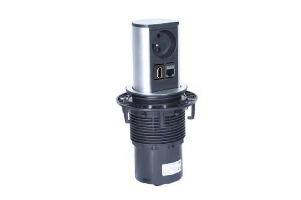 BACHMANN Multip. encastrable ELEVATOR 1 prise+1  RJ45+1 HDMI