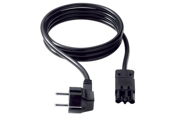 BACHMANN Cordon secteur noir GST18 - 1,5 m