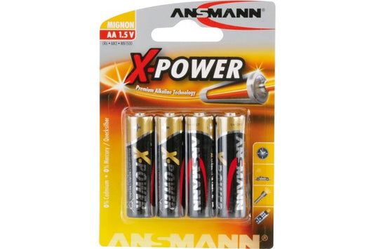 ANSMANN Piles alcalines 5015663 LR6 / AA blister de 4